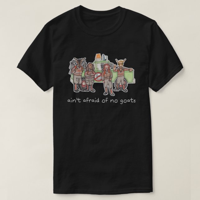"Goatbusters" skjorta (mörk, olik stilar) Tröja (Design framsida)