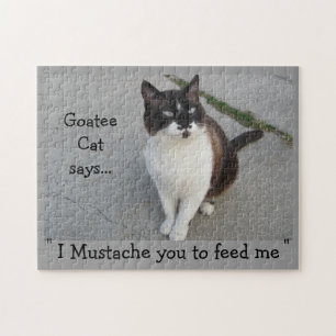 Goatee Cat Mustache... Pussel