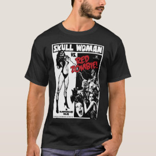 Goatess Doomwych Skull Woman Vs. Red Zombie T Shirt