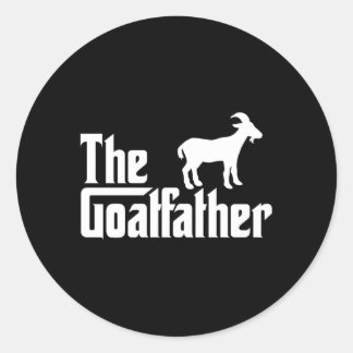 Goatfather Goat Goat Farming Runt Klistermärke