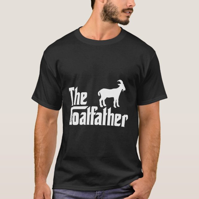 Goatfather Goat Goat Farming T Shirt (Framsida)