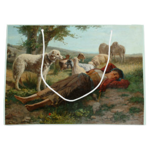 Goatherder Girl's Siesta (av Carlo Ademollo)