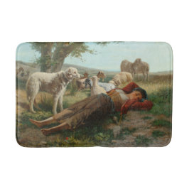Goatherder Girl's Siesta (av Carlo Ademollo) Badrumsmatta