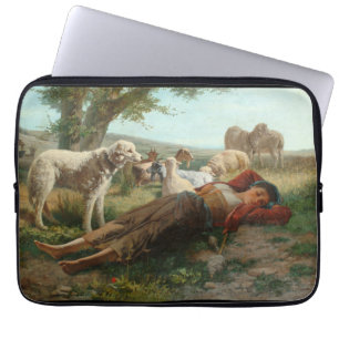 Goatherder Girl's Siesta (av Carlo Ademollo) Laptop Fodral