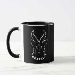 Goathic | Gothic Pun | Sataniskt getkött Mugg