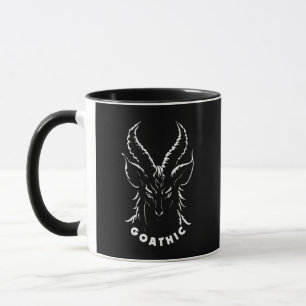 Goathic Gothic Pun Sataniskt getkött Mugg