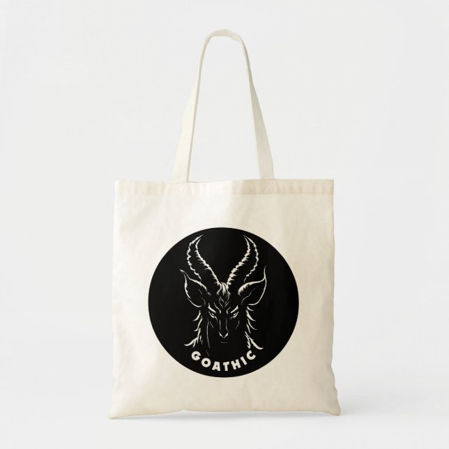 Goathic | Gotisk Pun | Satanisk Get Tygkasse (Framsidan)