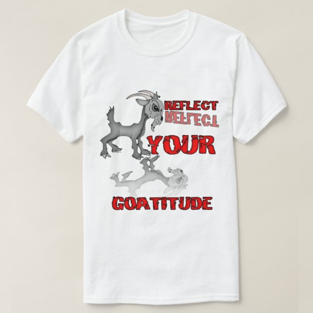 Goatitude Funny Attitude som säger T-shirt (Design framsida)