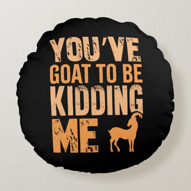 Goatlife Rund Kudde (Framsidan)