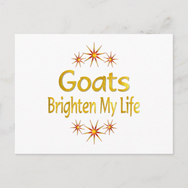Goats Brighten Mitt liv Vykort (Framsida)
