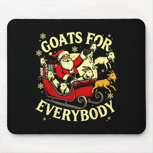 Goats For Everybody Santa Funny Christmas Goat Mom Musmatta (Framsidan)
