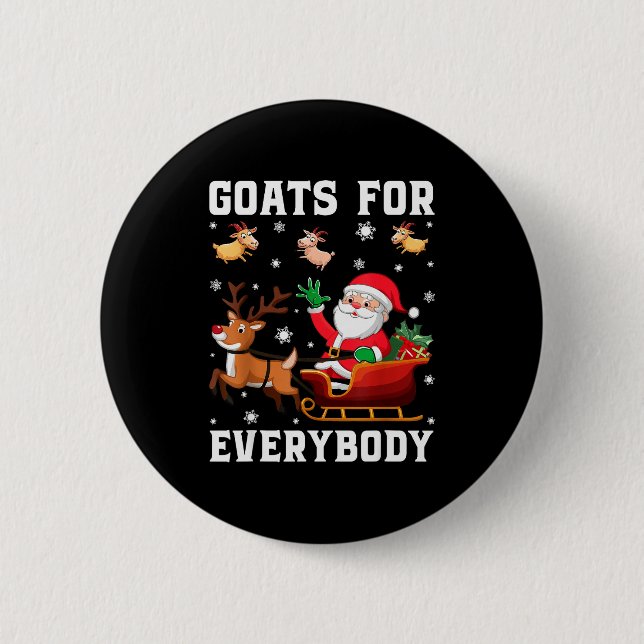 Goats For Everybody Santa Sleigh Funny Christmas G Knapp (Framsida)
