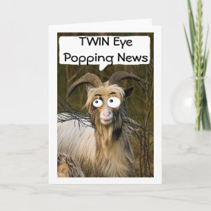 GOAT'S ÖGA POPPING NEWS DET ÄR MIN "TWIN'S BIRTHDA KORT