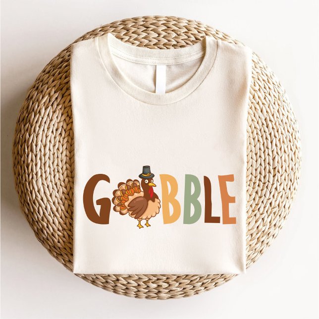 Gobble Cute Turkey Autumn Thanksgiving T Shirt (Gobble Cute Turkey Autumn Thanksgiving T-Shirt)