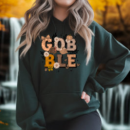 Gobble Fall Helgdag Fall Boho Thanksgiving T Shirt