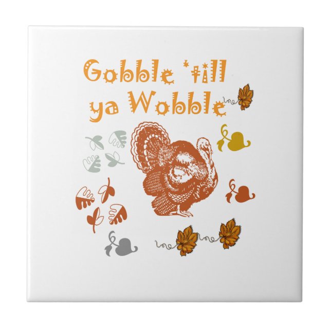 GOBBLE FORTFARANDE YA WOBBLE MÖNSTER 2 KAKELPLATTA (Framsidan)