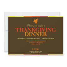 Gobble Gobble Färgglad inbjudan till Thanksgiving