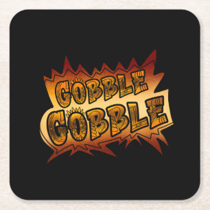 Gobble Gobble Graffiti Papper Underlägg Papper Kvadrat