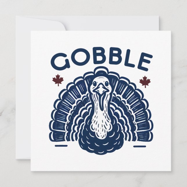 Gobble Gobble Kort (Framsida)