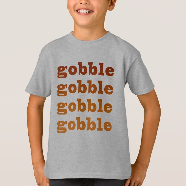 Gobble Gobble T Shirt (Framsida)