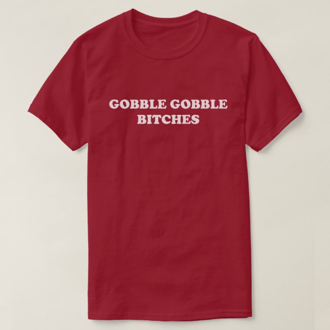 Gobble Gobble Thanksgiving Day Parad Humor Turkiet Tröja (Design framsida)