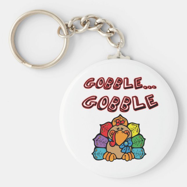 GOBBLE GOBBLE TURKEY NYCKELRING (Framsidan)