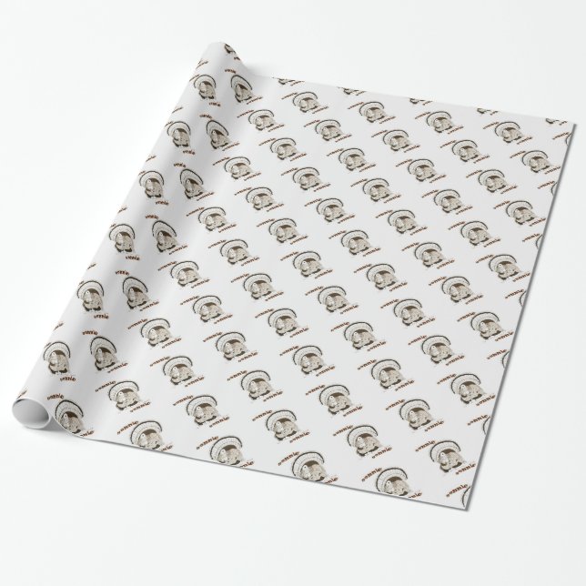 Gobble Gobble Turkey Wrapping Papper Presentpapper (Utrullad)