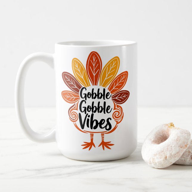 Gobble Gobble Vibes Kaffemugg (Med munk)