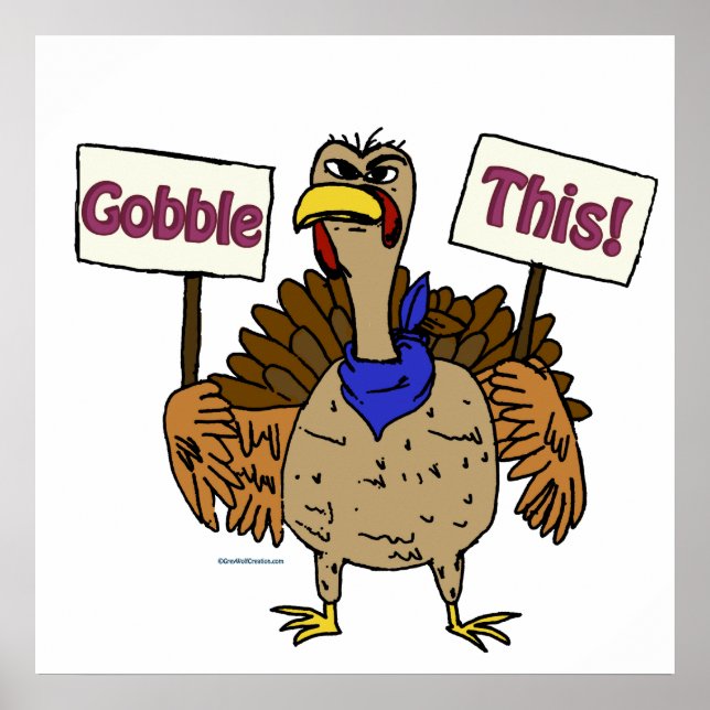 Gobble this - Talar Turkiet Poster (Framsidan)