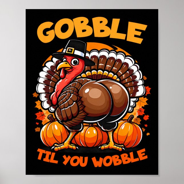 Gobble Til, tack vare Turkiet Outfit Småbarn Poster (Framsidan)