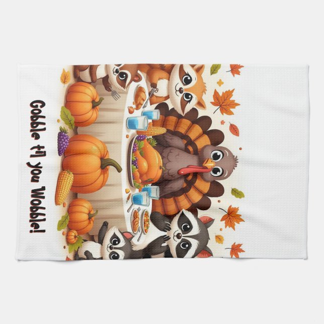 Gobble til we Wobble Kökshandduk (Horisontell)