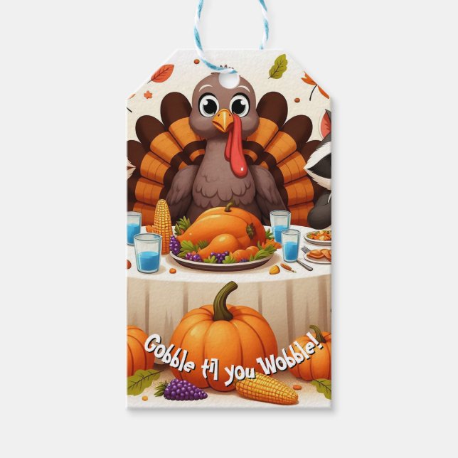 Gobble til we Wobble Presentetikett (Framsidan)