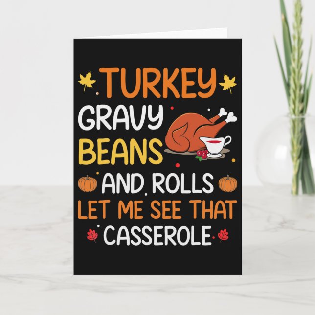 Gobble Til You Wobble Kalkon Pilgrim Pojkar Män Än Kort (Framsida)