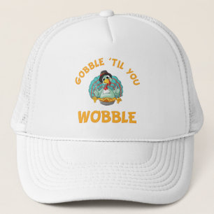 Gobble Til You Wobble-Thanksgivingen Turkiet Keps