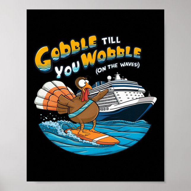 Gobble till dig Wobble-Thanksgivingen Poster (Framsidan)