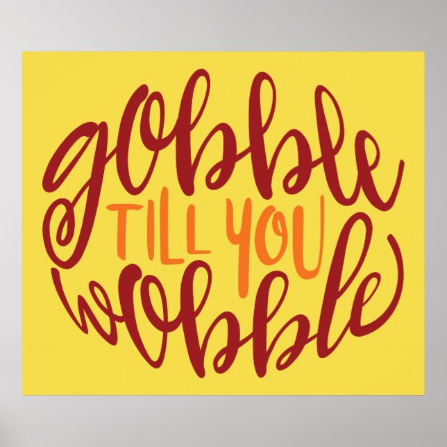 Gobble tills du Poster (Framsidan)