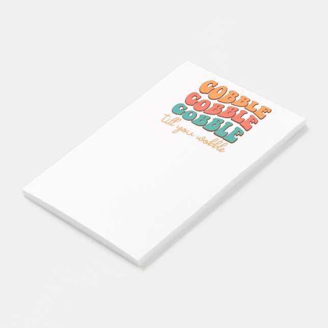 Gobble tills du Wobble Post-it Block (Vinklad)