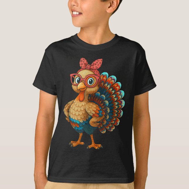 Gobble Turkey Day Happy Thanksgiving For Toddlers  T Shirt (Framsida)