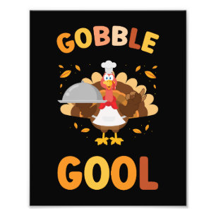 Gobblegool TurkietThanksgiving Fototryck