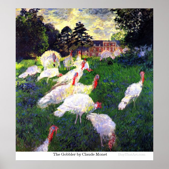 Gobbler av Claude Monet Poster (Framsidan)