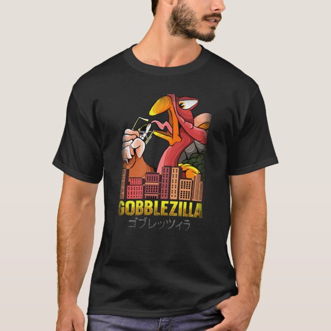 Gobblezilla Turkey Thanksgiving1536png1536 T Shirt (Framsida)
