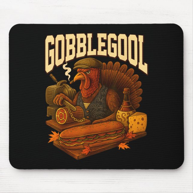 Gobbol Turkey Gobble Gool Thanksgiving Retro  Musmatta (Framsidan)