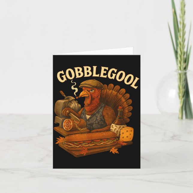 Gobbol Turkey Thanksgiving  Kort (Framsida)