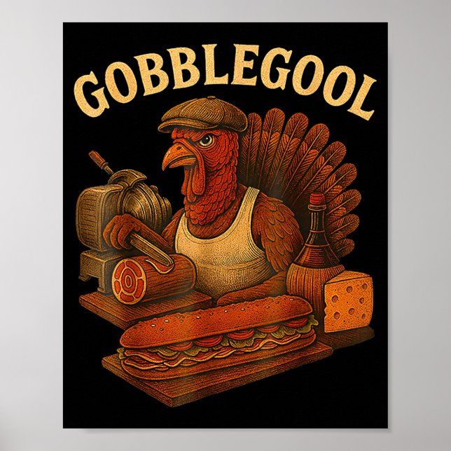 Gobbol Turkiet tackgivningsfest  Poster (Framsidan)