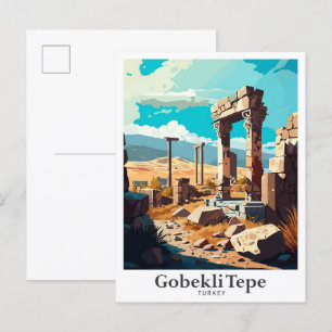 Gobekli Tepe Sanliurfa Turkiet Travel Vykort