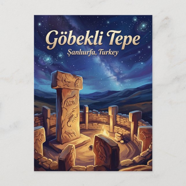Göbekli Tepe Turkiet Vykort (Framsida)