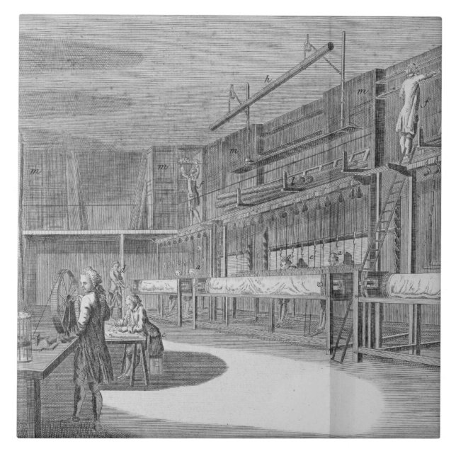 Gobelinseminarier, från "encyklopedien" vid Deni Kakelplatta (Framsidan)