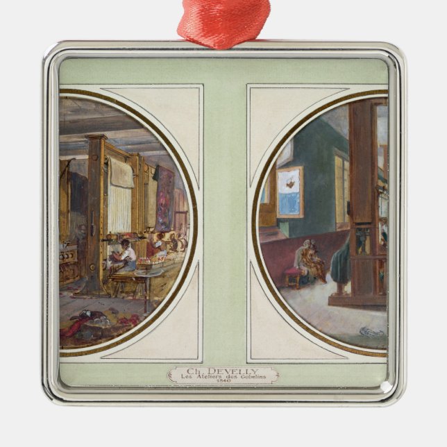 Gobelinsseminariet, 1840 julgransprydnad metall (Framsidan)