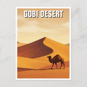 Gobi Desert Camel Travel Vykort
