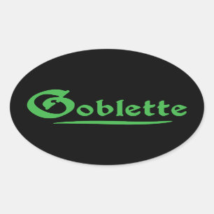 Goblette Ovalt Klistermärke